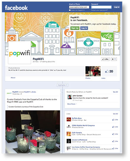 PopWiFi Facebook